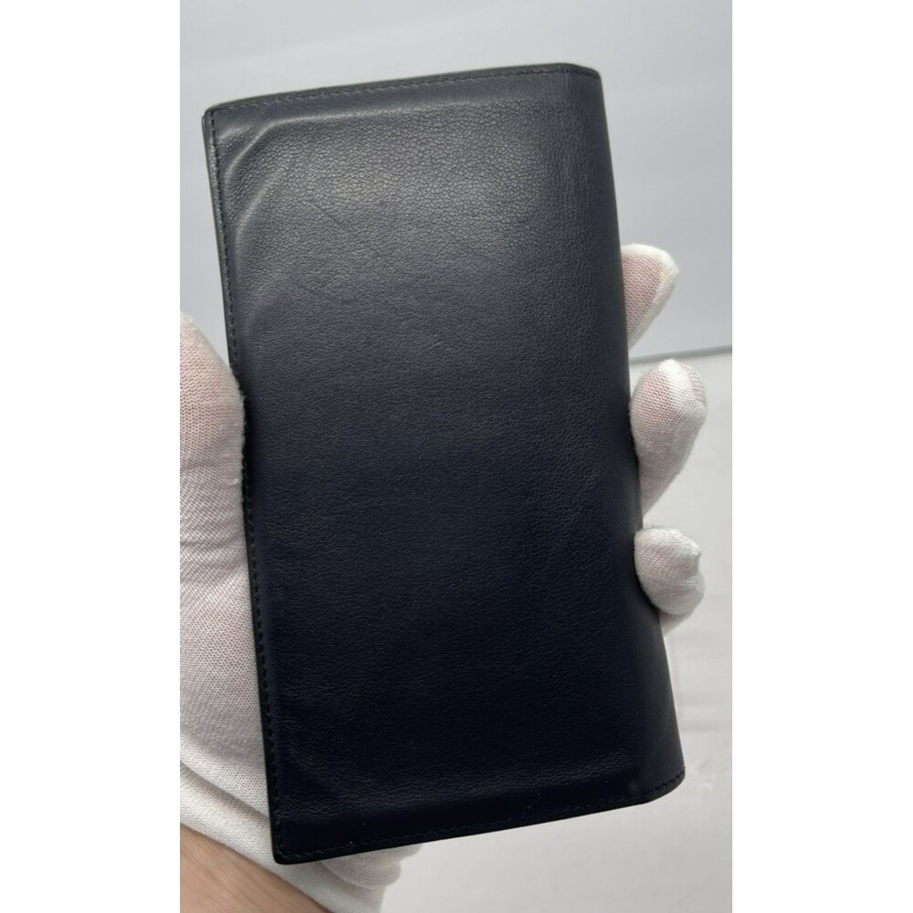 Hermès Citizen Twill Swift Leather Long Bifold Wallet Black w/ Box & Ribbon/62 - Picture 8 of 9